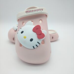 SANDALIAS TIPO CROCS HELLO KITTY PARA NIÑA TALLA 18