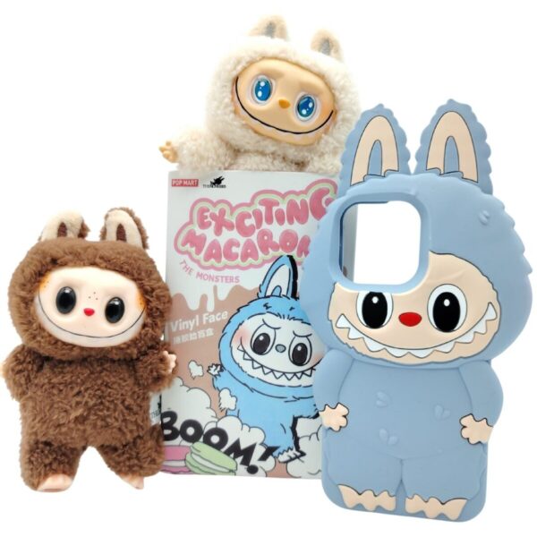 FUNDAS PARA IPHONE DIFERENTES MODELOS LABUBU AZUL