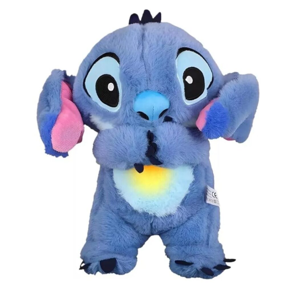 FIGURA PELUCHE ALIEN RELAJANTE PARA DORMIR CON MUSICA DE FONDO, EFECTO DE RESPIRACION Y LUZ.